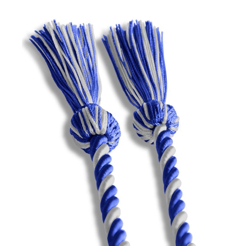 Endea Graduation Single Honor Cord Two-Color (Royal Blue/White) - Image 4